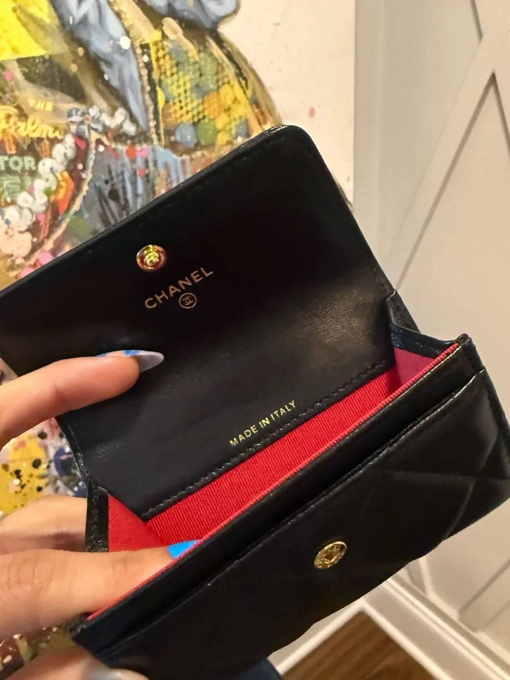 Chanel wallet used, like new